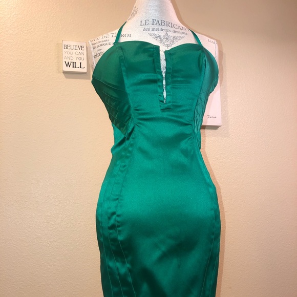 bebe Dresses & Skirts - BeBe Emerald Green Eye Popper